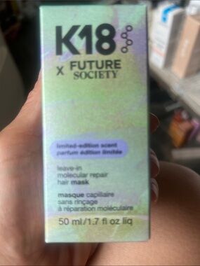 K18 x Future Society Leave-In Molecular Repair Hair Mask — Iridescent Green